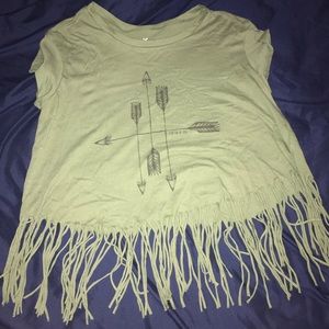 Fringe crop top